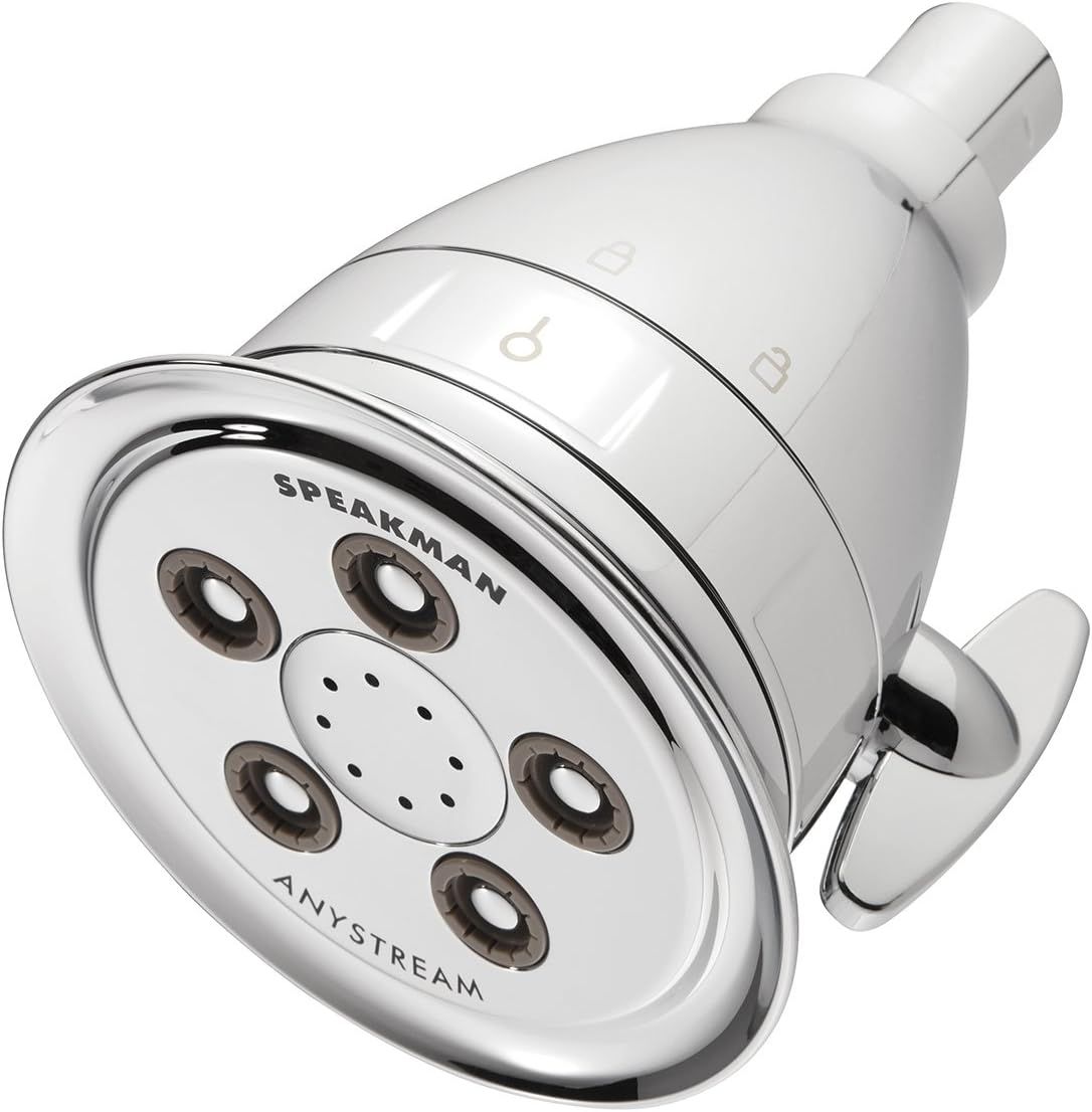 Hotel Pure Chrome Multi-Function Shower Head with Filter