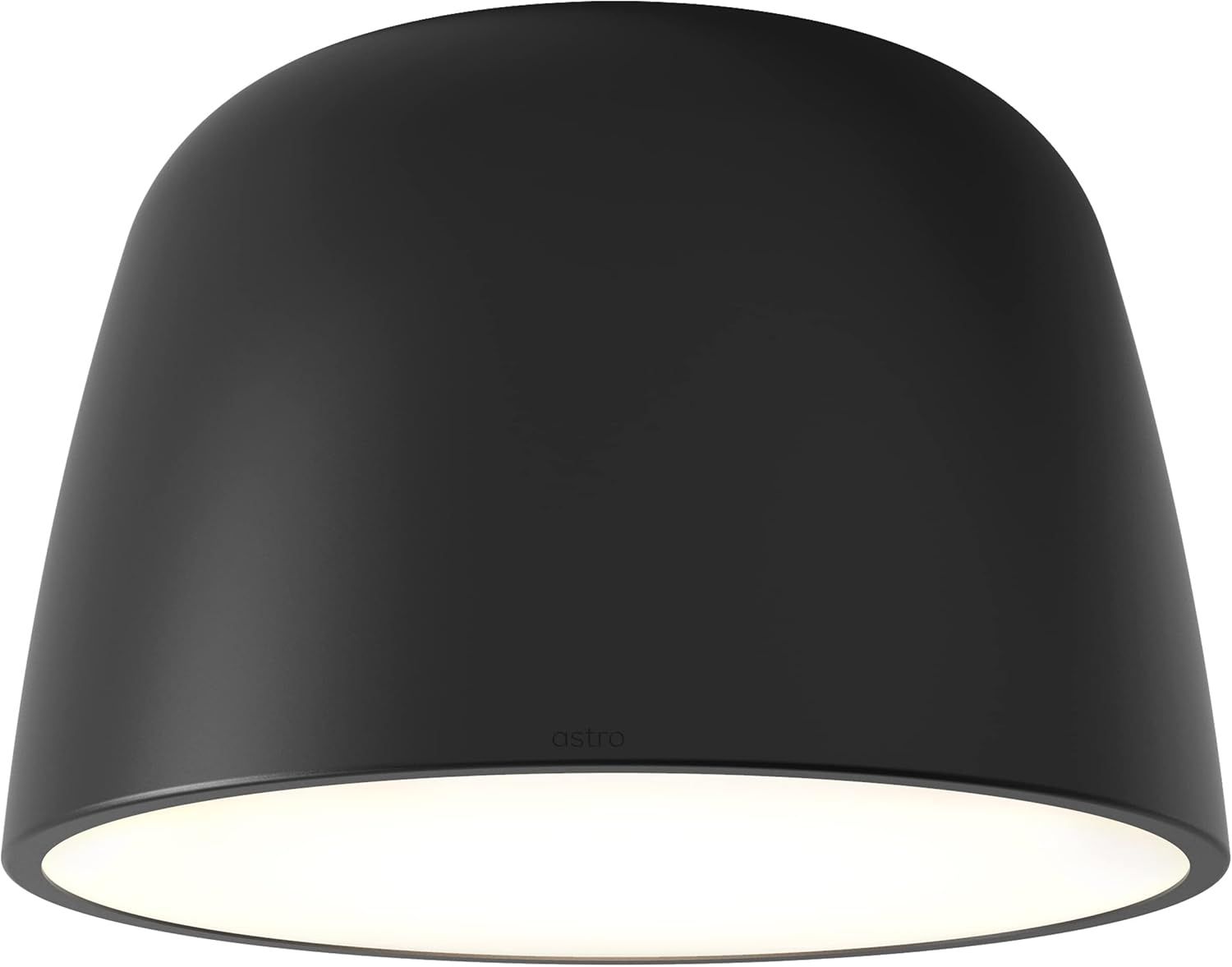 Matte Black Modern LED Drum Ceiling Light