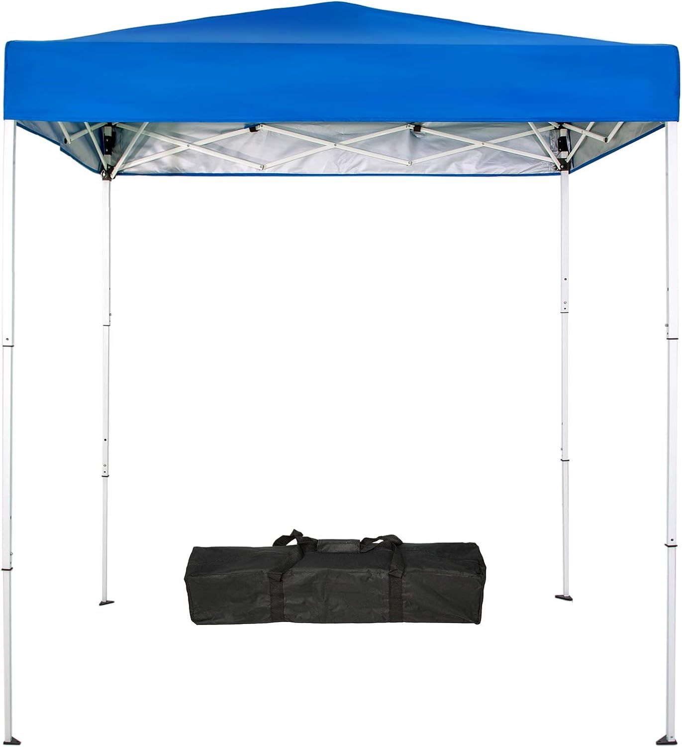 Royal Blue 6x4 Ft Waterproof Pop-Up Canopy Tent with Carry Bag