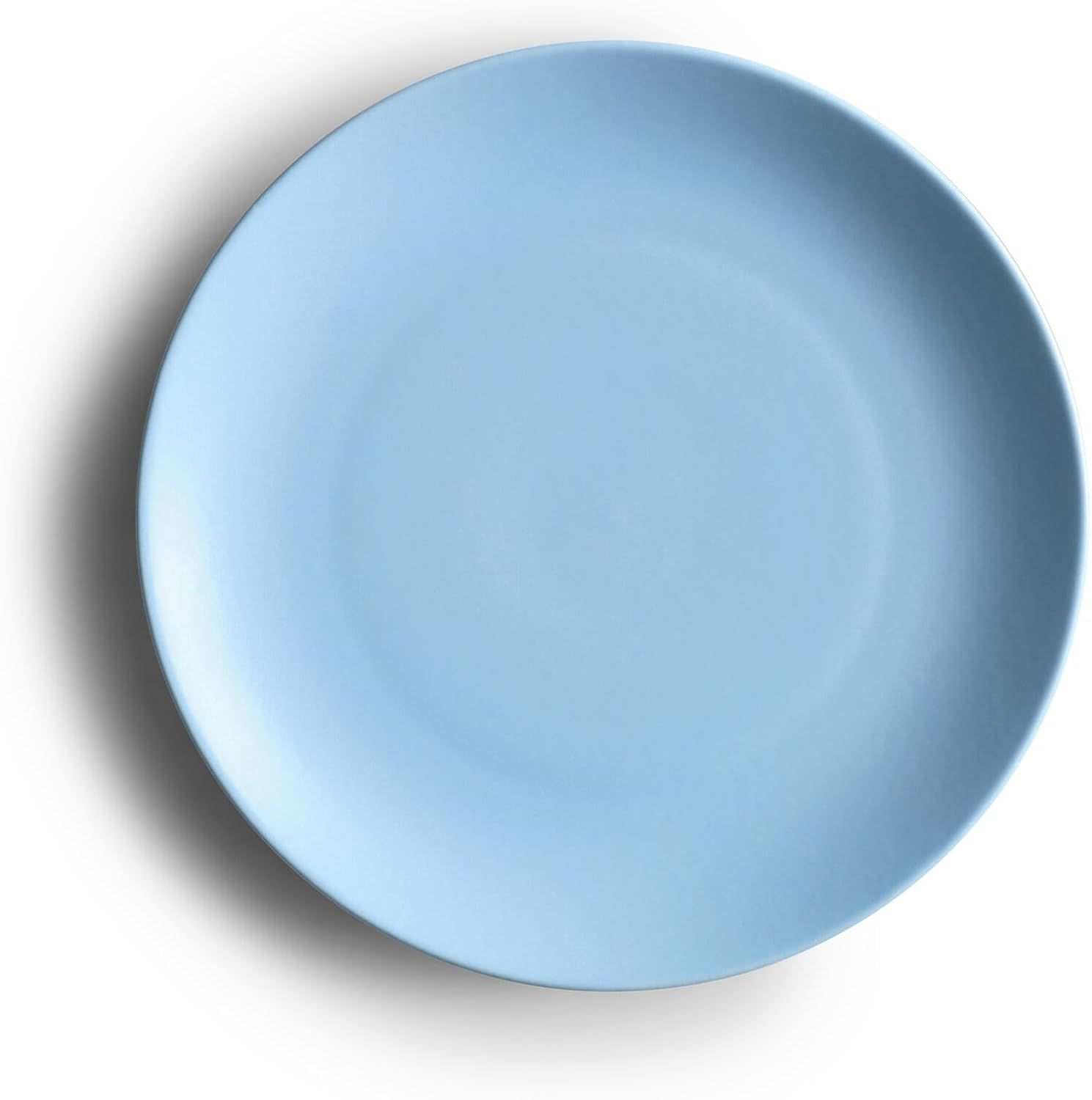 Lagoon Blue Ceramic 8.25" Salad and Dessert Plates, Set of 4