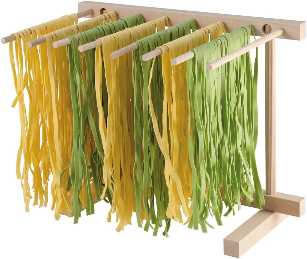 Natural Beechwood Collapsible Pasta Drying Rack