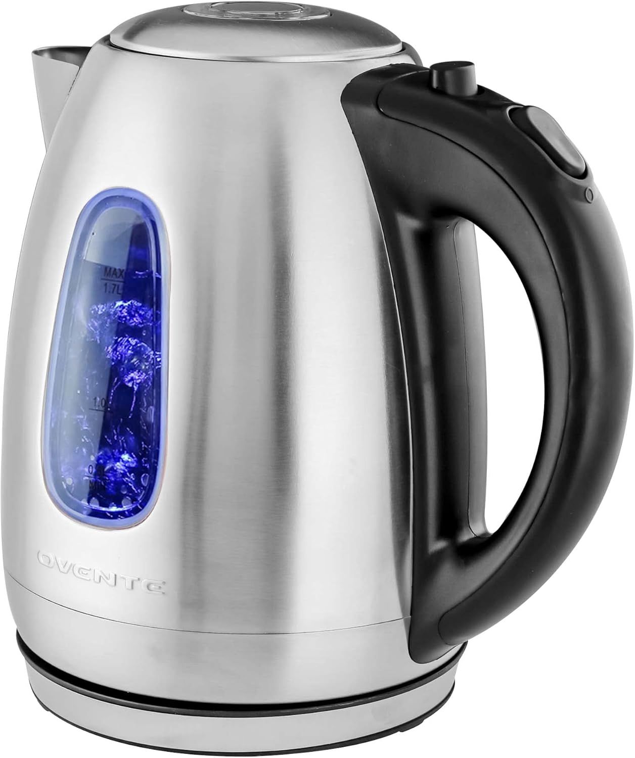 Ovente 1.7L Silver Stainless Steel Electric Kettle