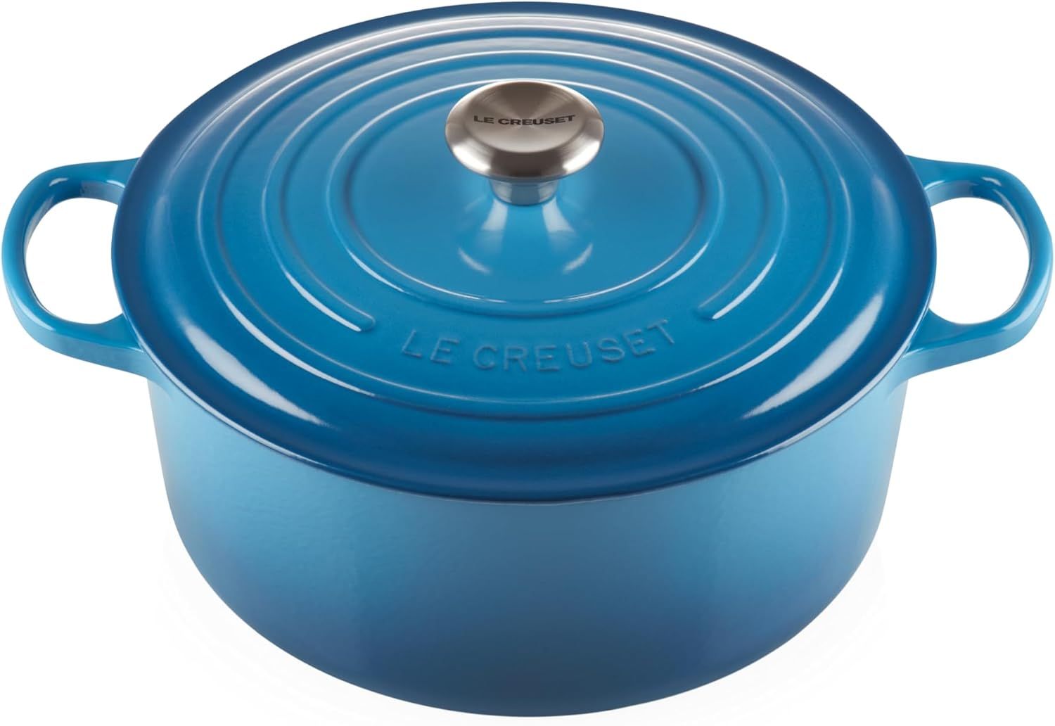 Marseille Blue Enameled Cast Iron 7.25 qt Dutch Oven