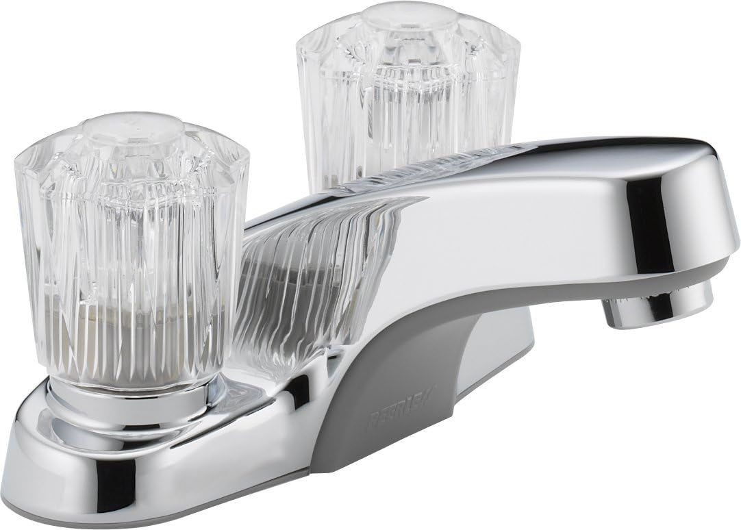 Core Collection Chrome 2-Handle Deck-Mount Bathroom Faucet