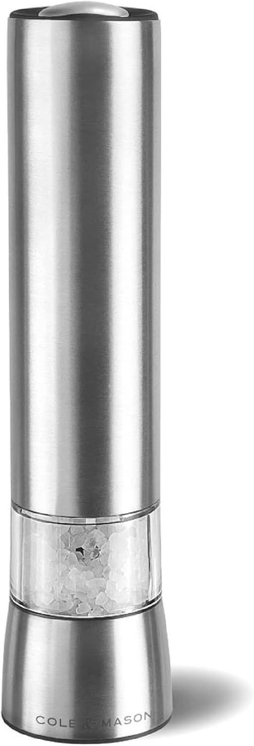 Stainless Steel Electric Salt Grinder with Acrylic Window