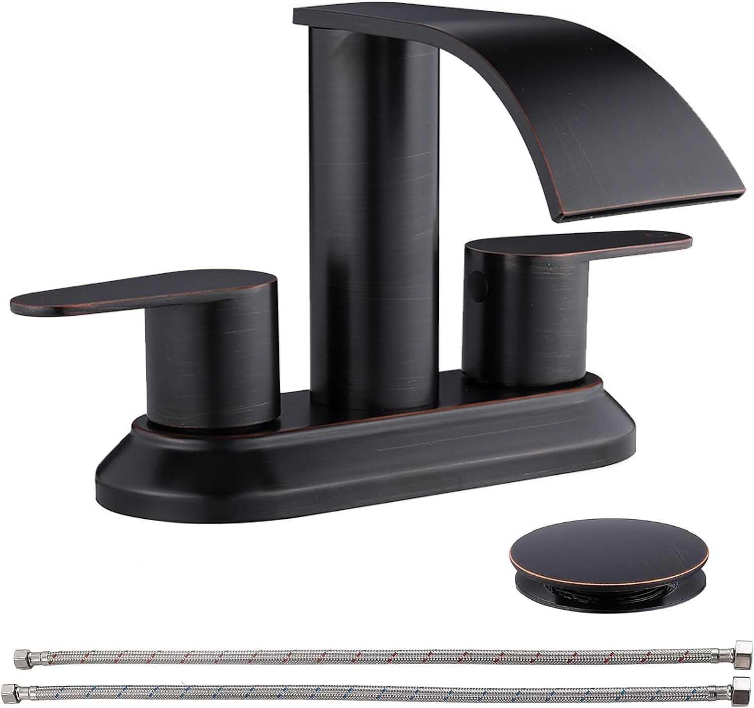 Oil Rubbed Bronze 4-Inch Stainless Steel Waterfall Faucet