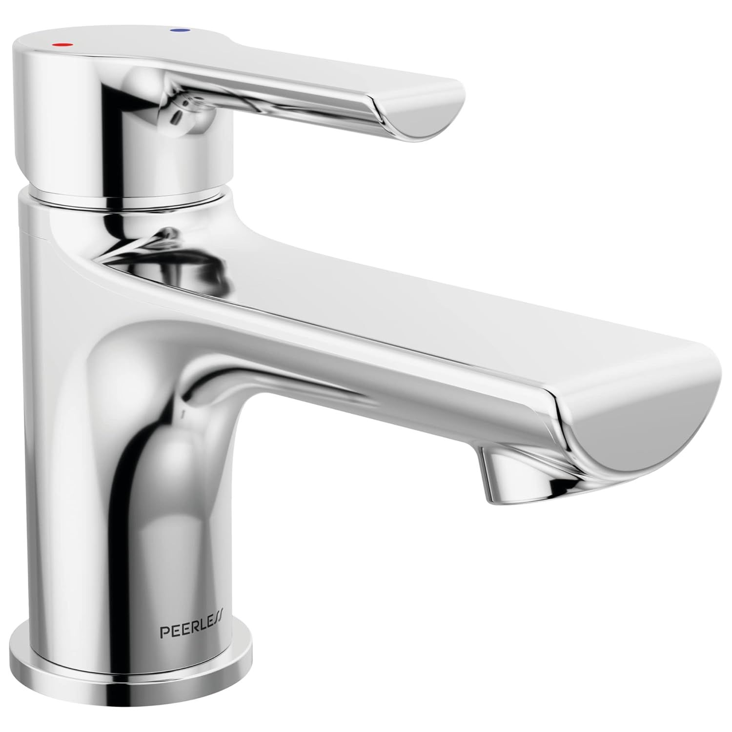 Chrome Single-Handle Cylindrical Bathroom Faucet