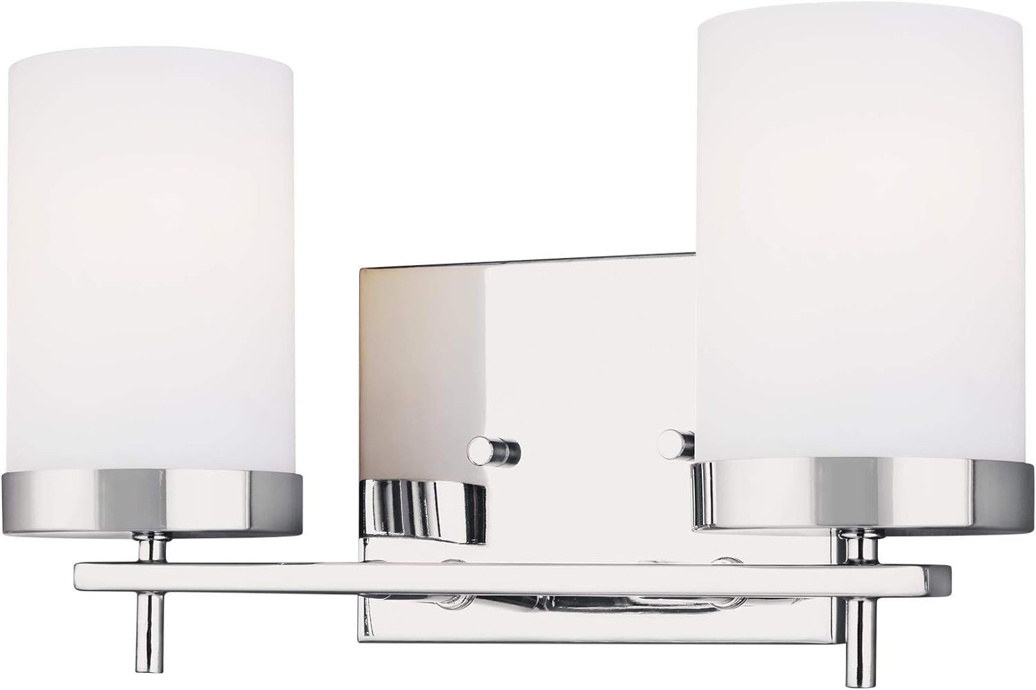 Zire Chrome 3-Light LED Vanity Fixture with Etched Glass