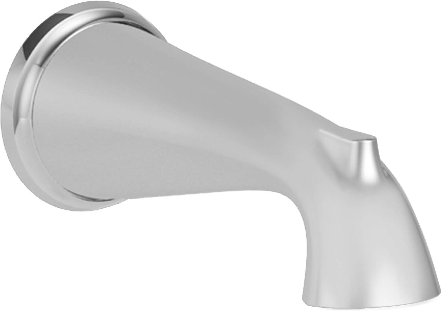 Polished Chrome Wall Mount Non-Diverter Tub Spout