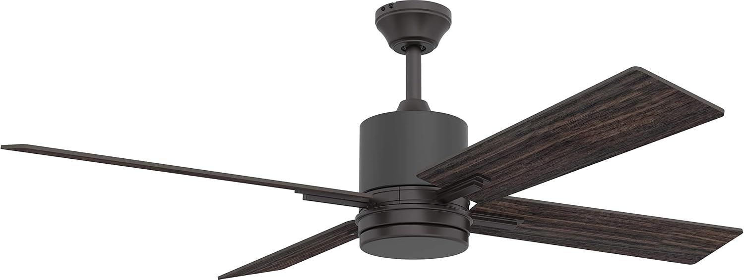 Espresso 52-Inch LED Ceiling Fan with Remote and Light Kit