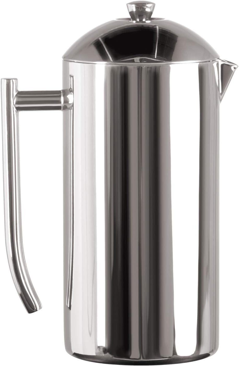 Polished Stainless Steel Double-Walled French Press, 17 Oz