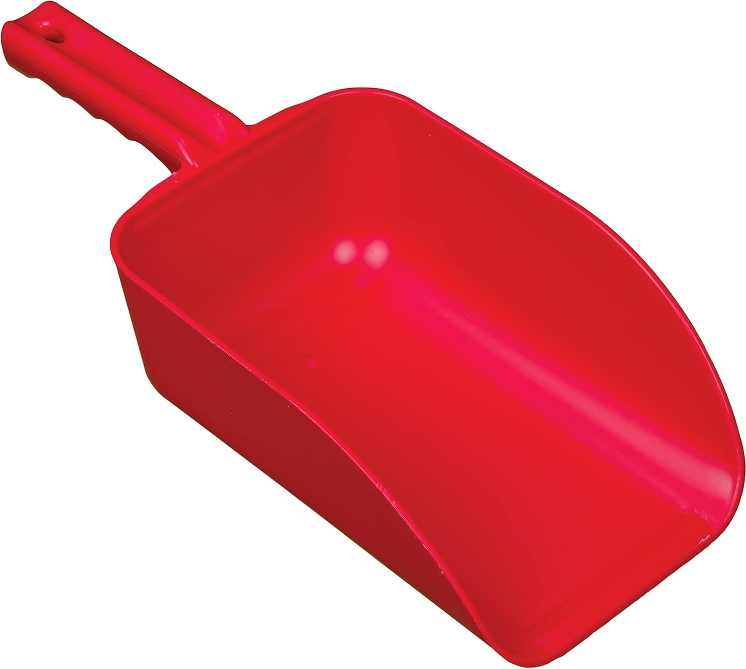 Red Polypropylene 82 oz. Durable Hand Scoop