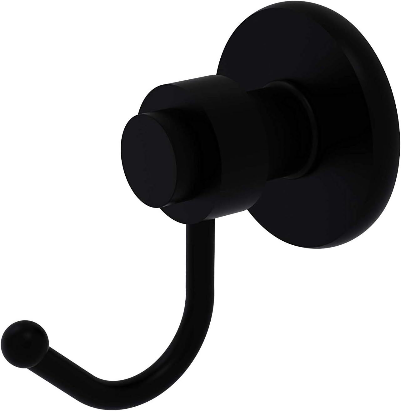 Matte Black Solid Brass Contemporary Robe Hook