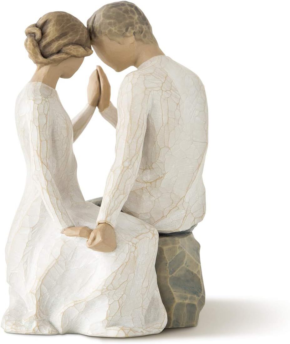 Hand-Painted Resin Romantic Couple Figurine