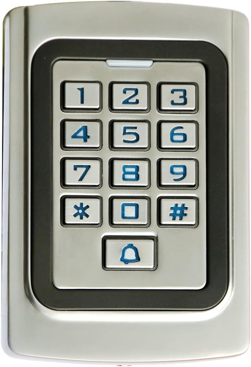 IP68 Waterproof 12V Metal Case Digital Keypad