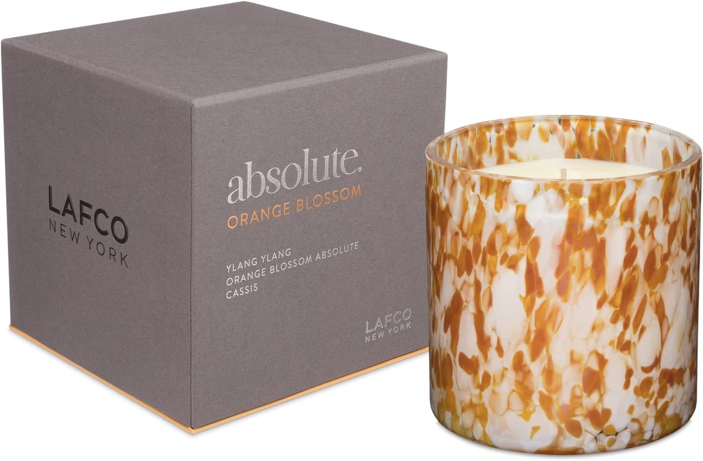 Hand-Blown Glass Orange Blossom Soy Candle