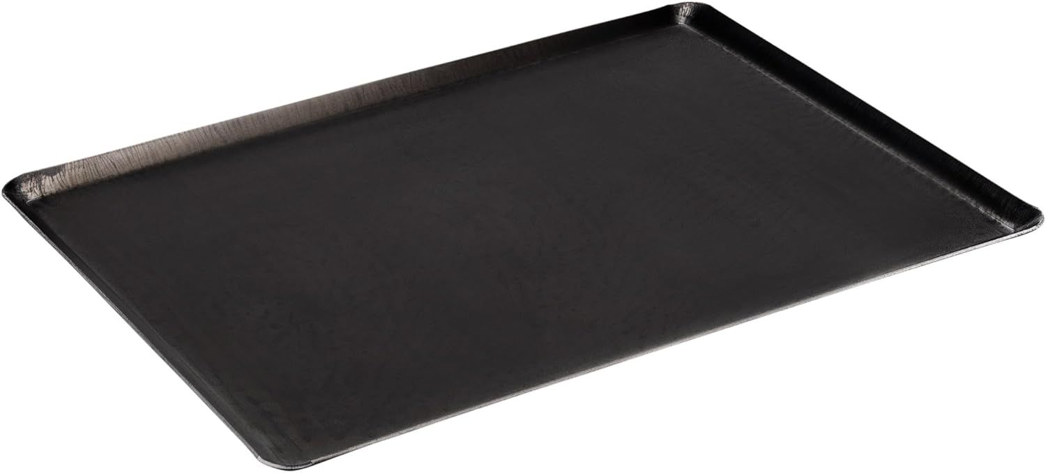 Heavy Duty Black Steel Half Pan Baking Sheet