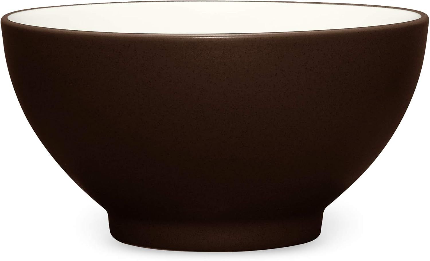 Matte Brown Ceramic Rice Bowls Set of Four