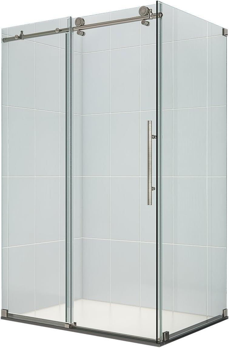 Enigma-X Frameless Sliding Shower Enclosure with Clear Glass