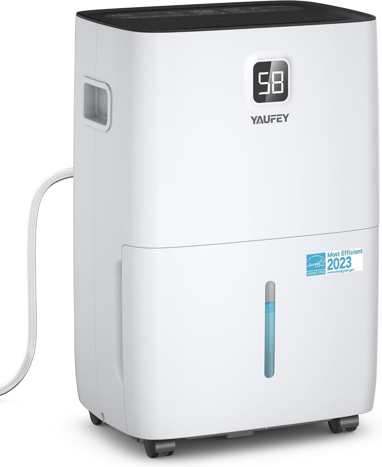 Yaufey 80 Pints White Energy Star Whole House Dehumidifier