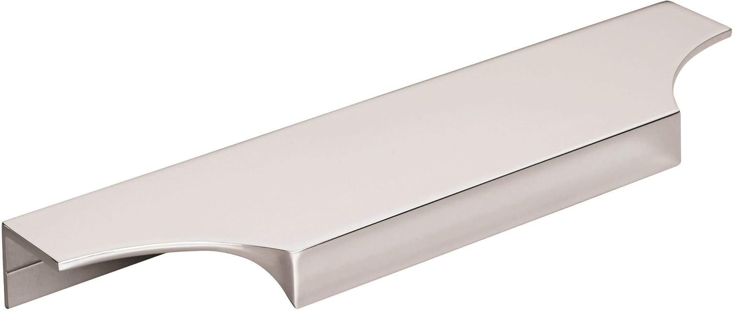 Polished Chrome Modern Cabinet Edge Pull with Mounting Hardware