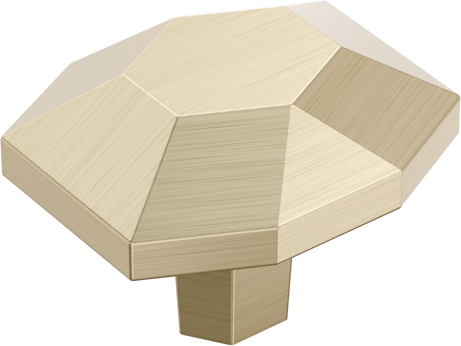 St. Vincent Brushed Gold Geometric Cabinet Knob