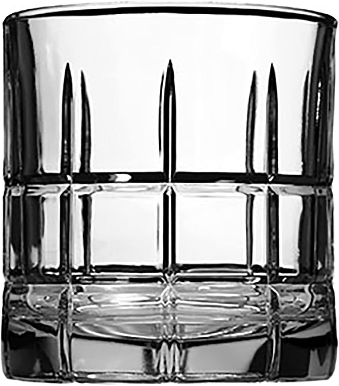 Manchester Clear Glass Old Fashioned Whiskey Tumblers, Set of 12