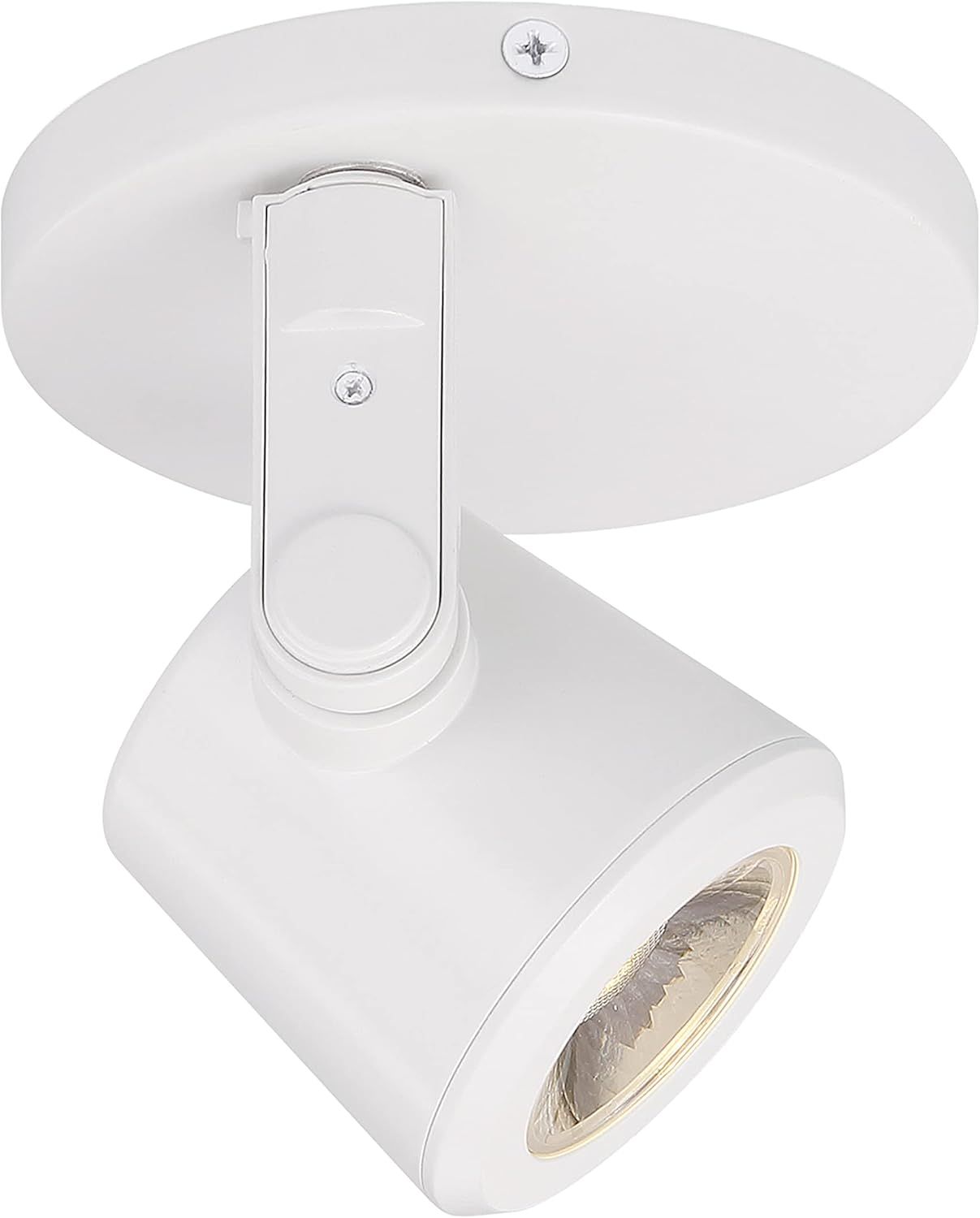 White Adjustable LED Monopoint Ceiling and Wall Spotlight