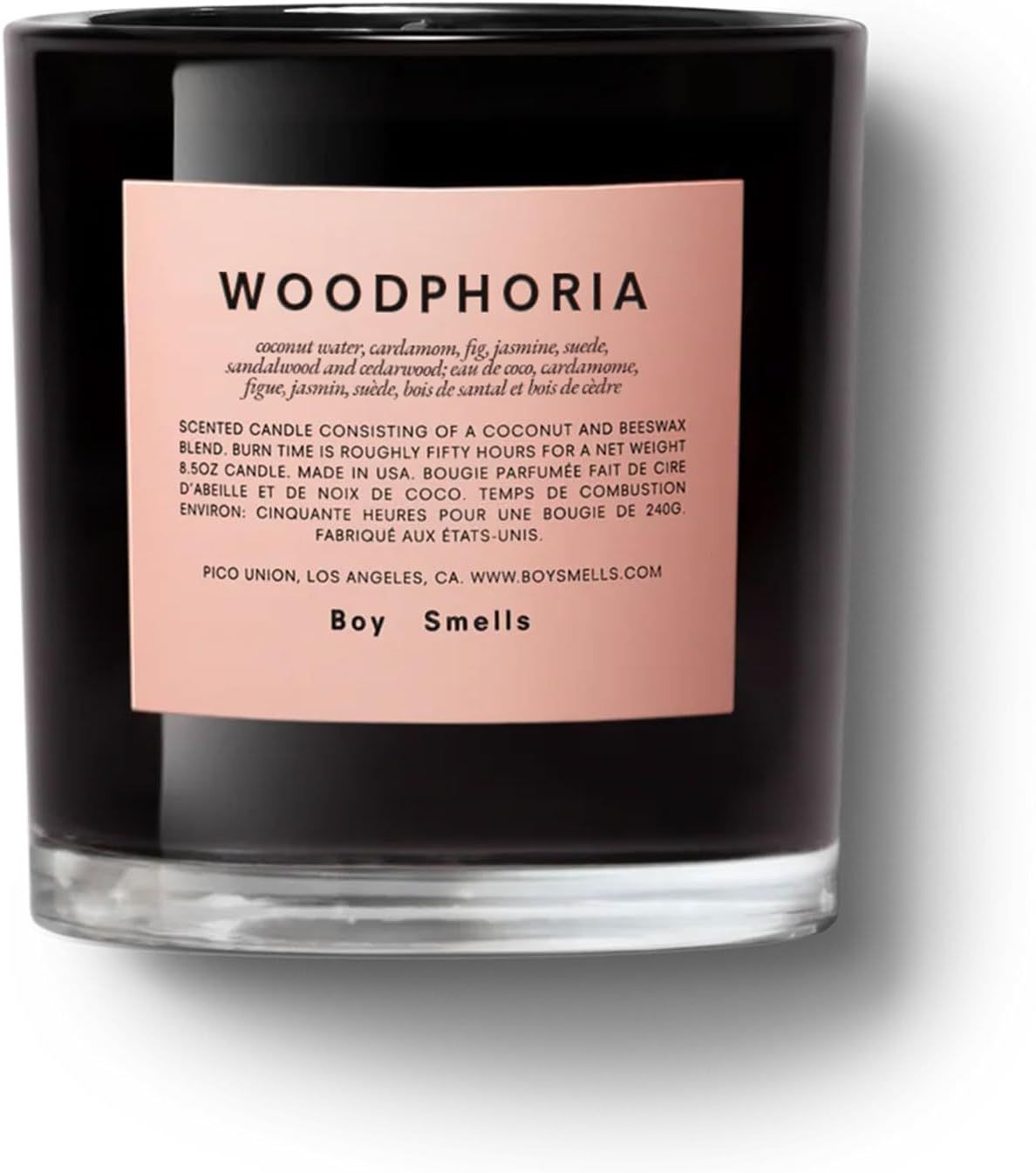 Woodphoria Black Scented Candle with Beeswax and Coconut Wax