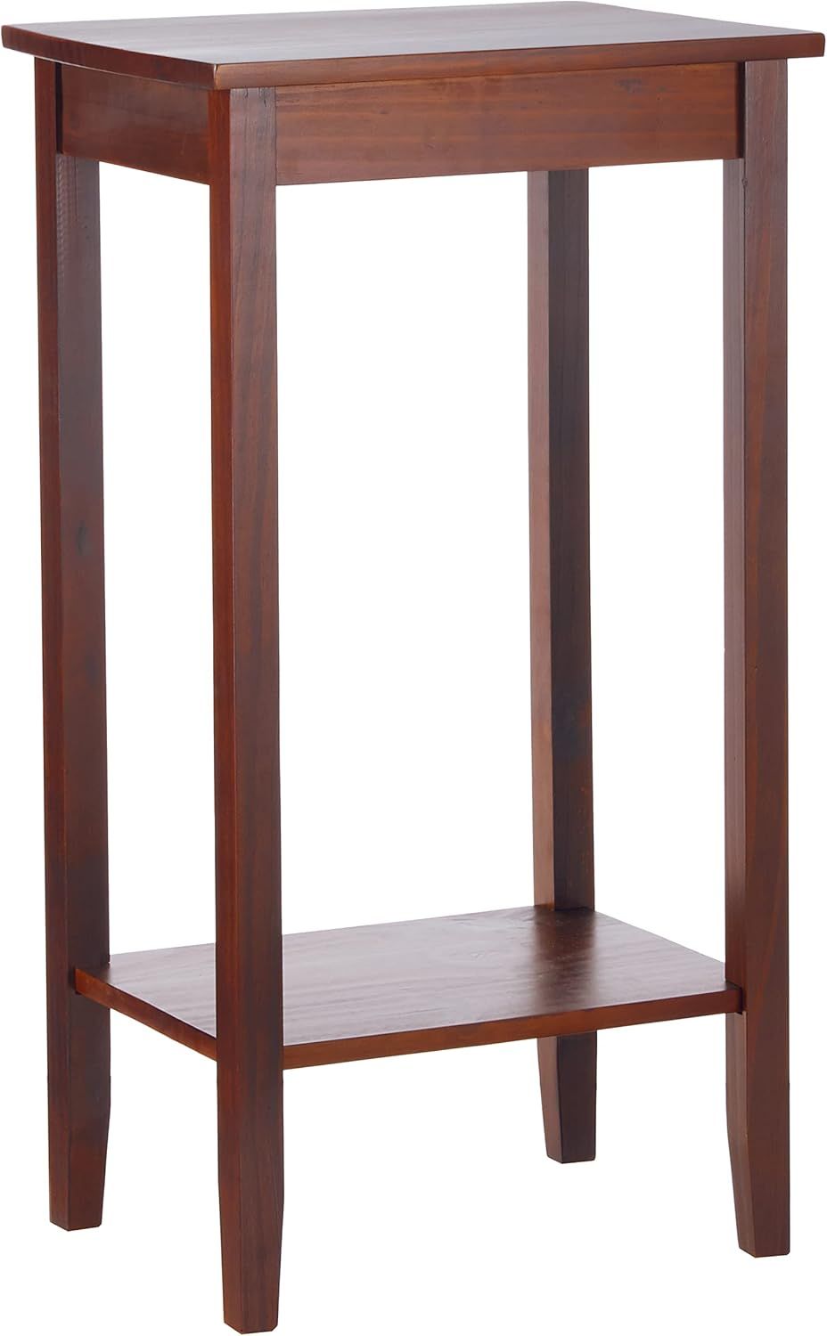 Rosewood Tall Rectangular Solid Wood End Table