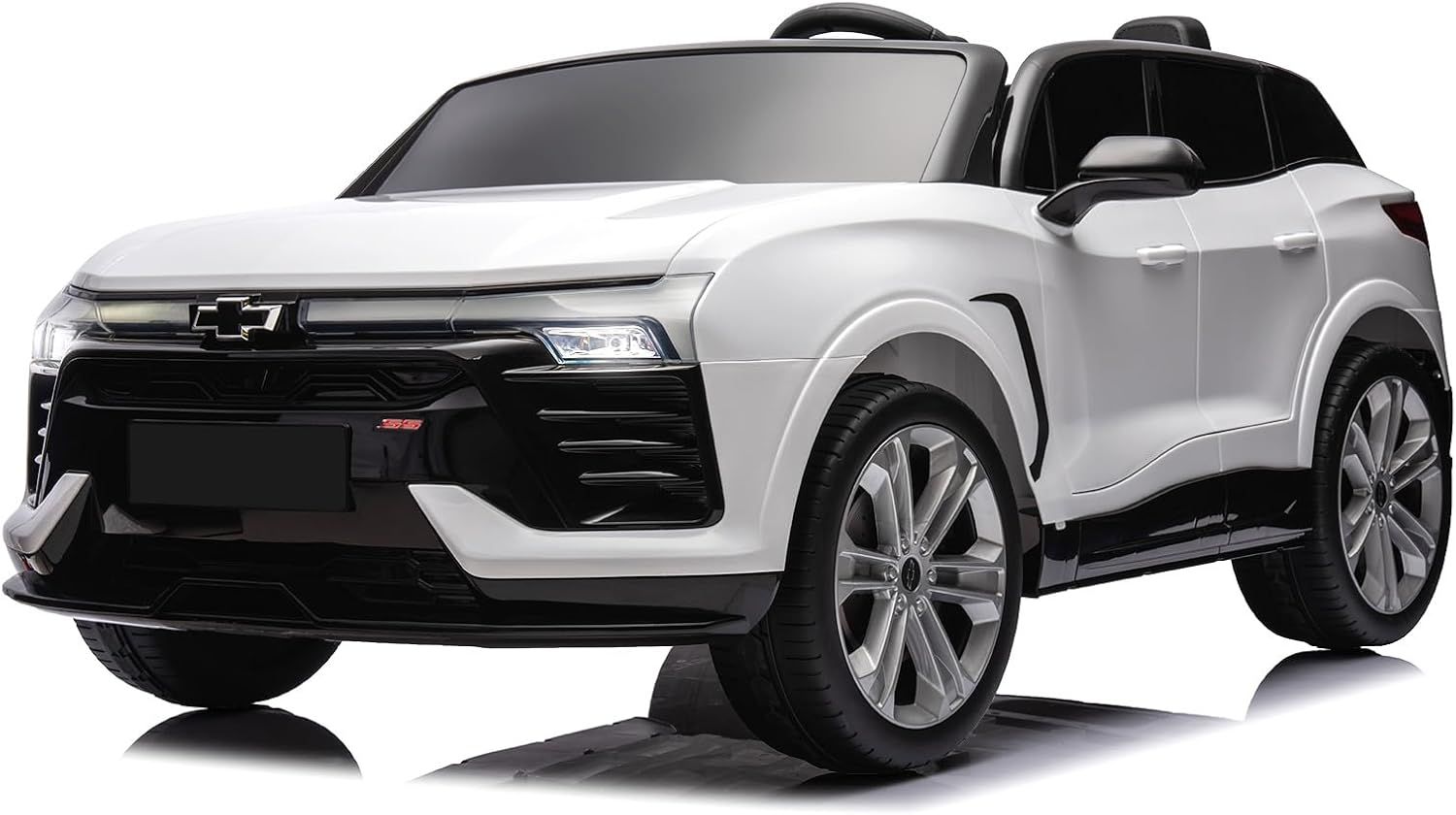 White 24V 2-Seater Electric SUV Ride-On Car