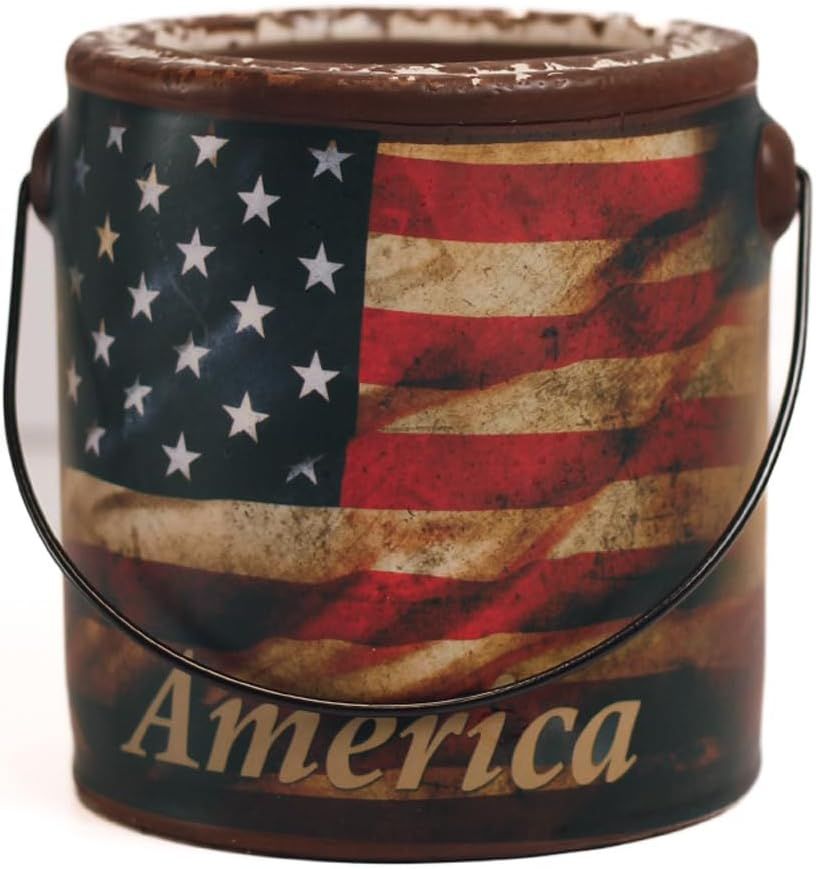 Patriotic Juicy Apple Scented Multi-Wick Glass Candle