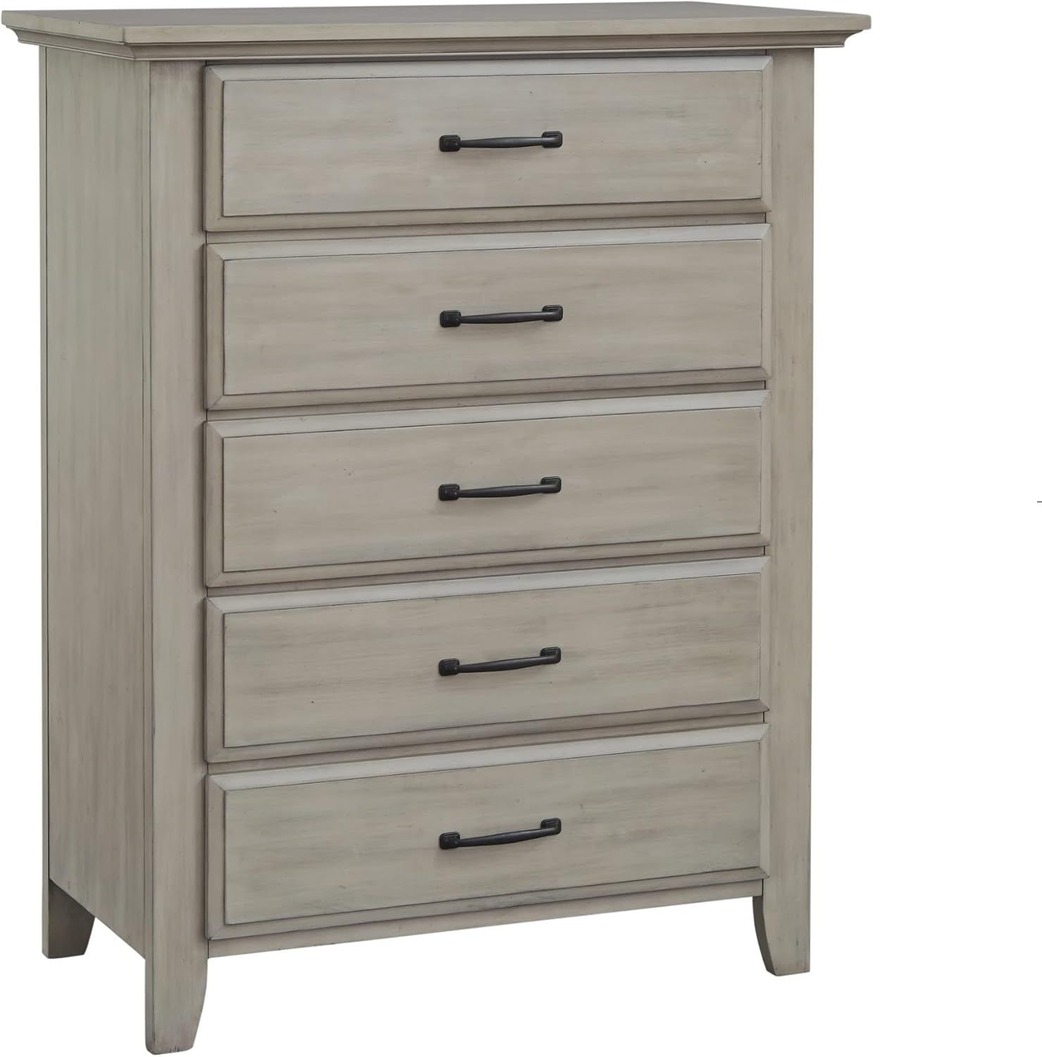 Stone Wash 5-Drawer Chest with Felt Lined Drawer