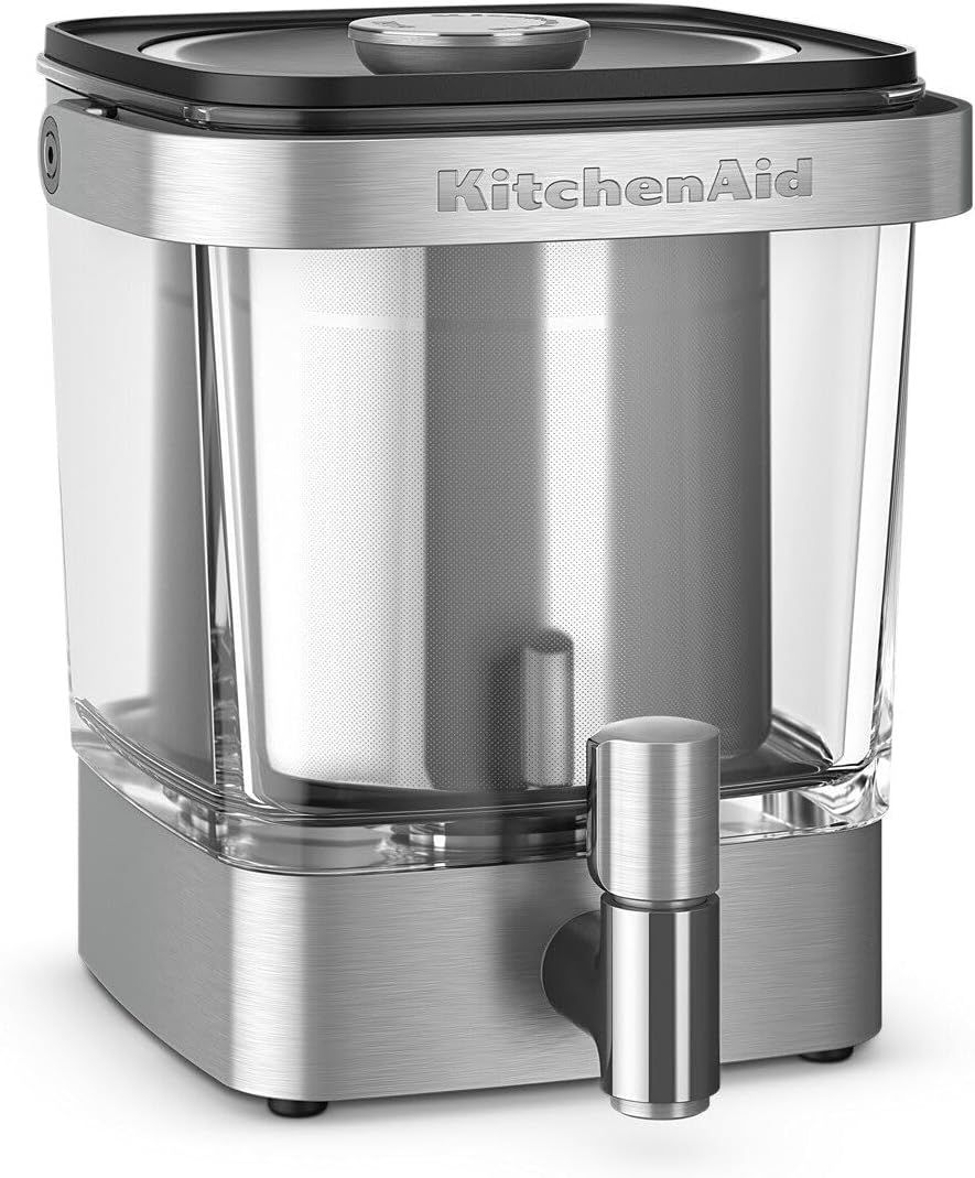 KitchenAid 38 oz Glass and Stainless Steel Cold Brew Coffee Maker