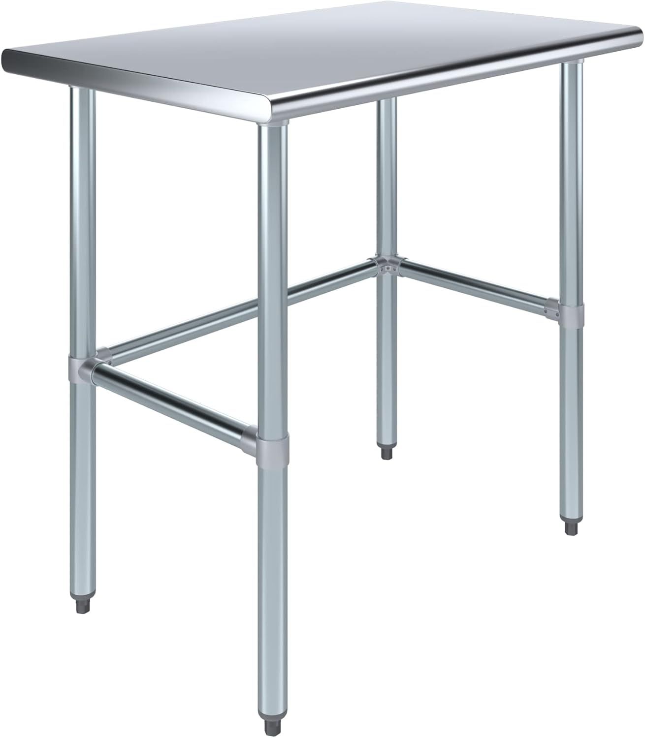 24" x 24" Stainless Steel Utility Work Table with Open Base