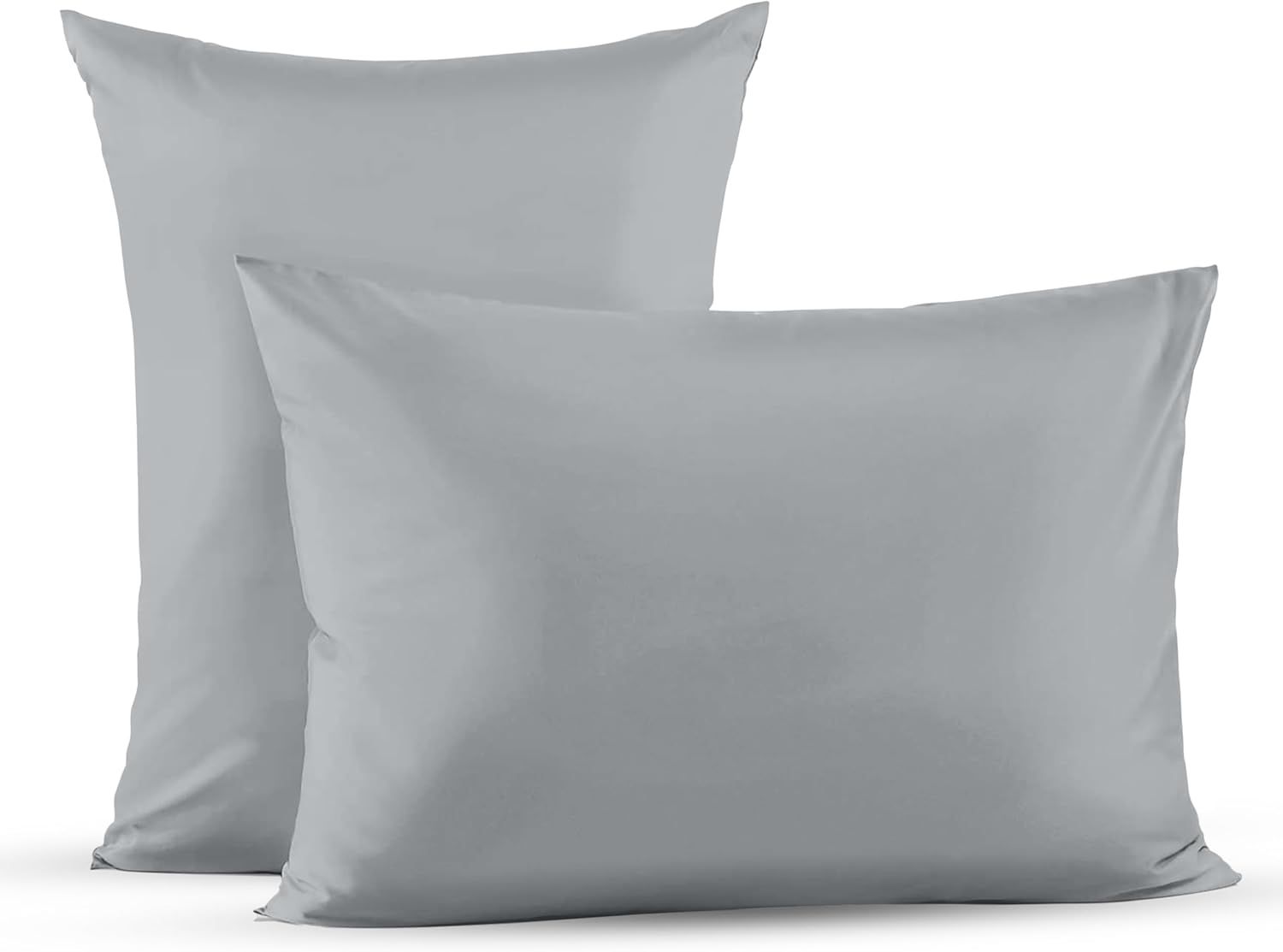 Grey Cotton Hypoallergenic Standard/Queen Pillowcase Set