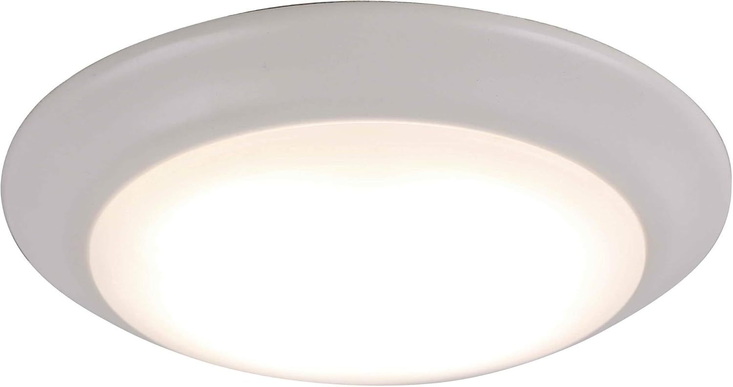 Matte White Glass LED Flush Mount Ceiling Light