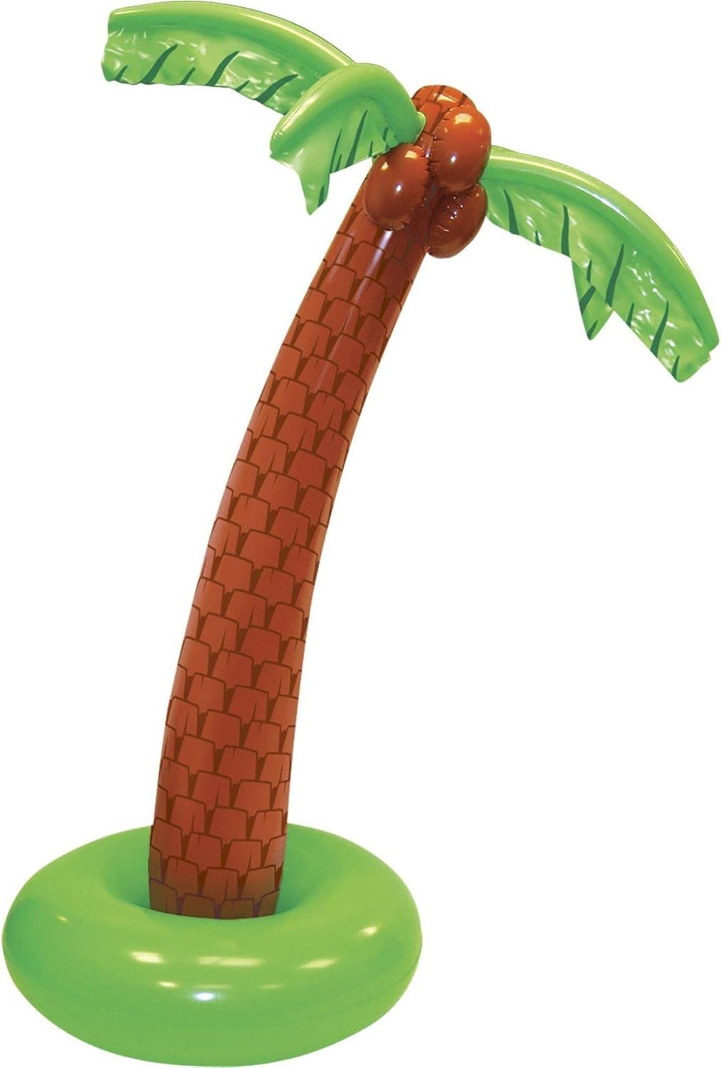 6' Green and Brown Inflatable Vinyl Palm Tree Decoration