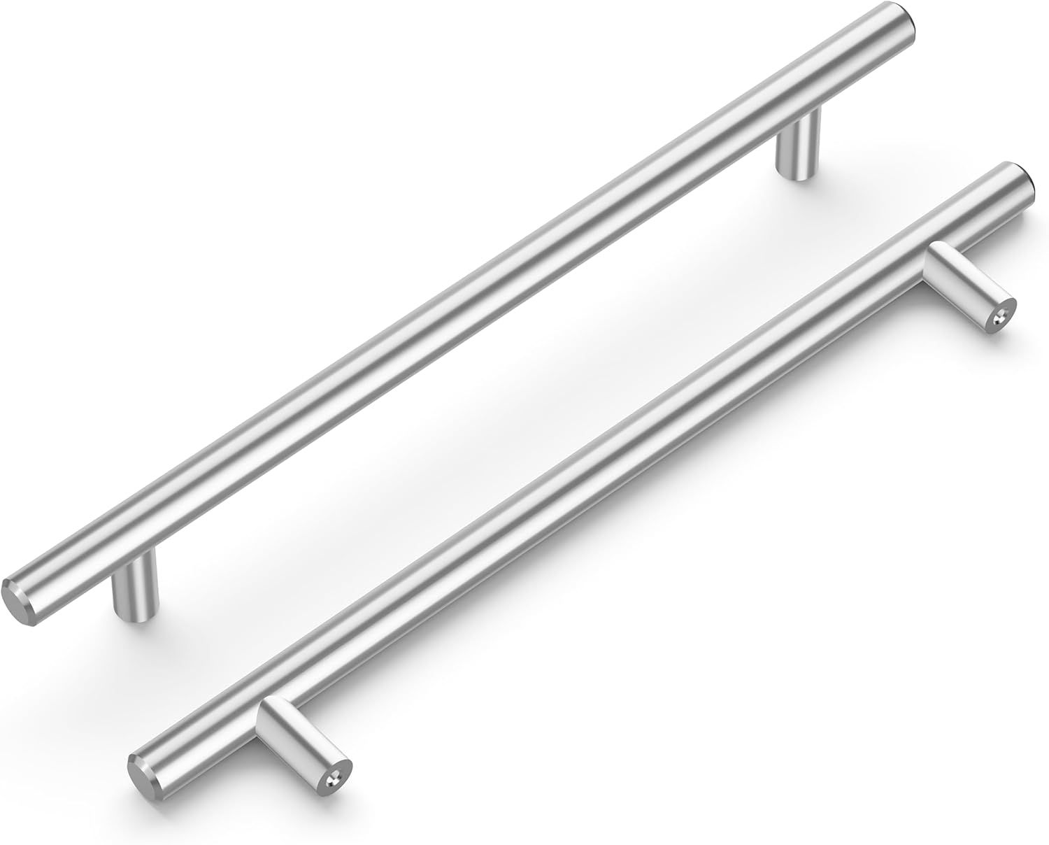 10-Inch Chrome Modern Bar Pull Handle with Mounting Hardware