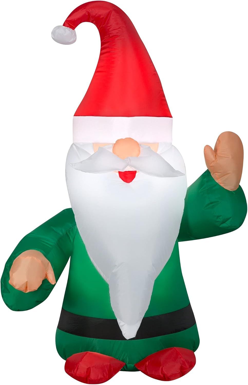 4-Foot Pre-Lit Inflatable Christmas Gnome Decoration