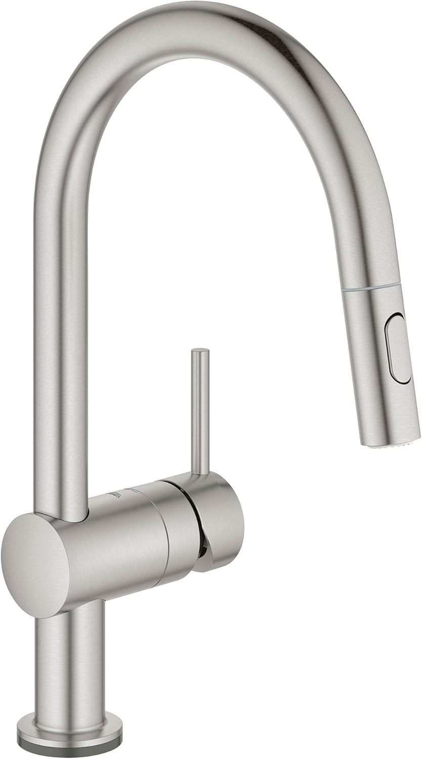 Stainless Steel Modern Pull-Out Spray Kitchen Faucet