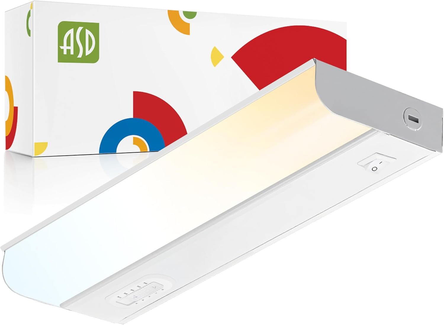 9-Inch LED Under Cabinet Light with On/Off Switch, 5 Color Selectable