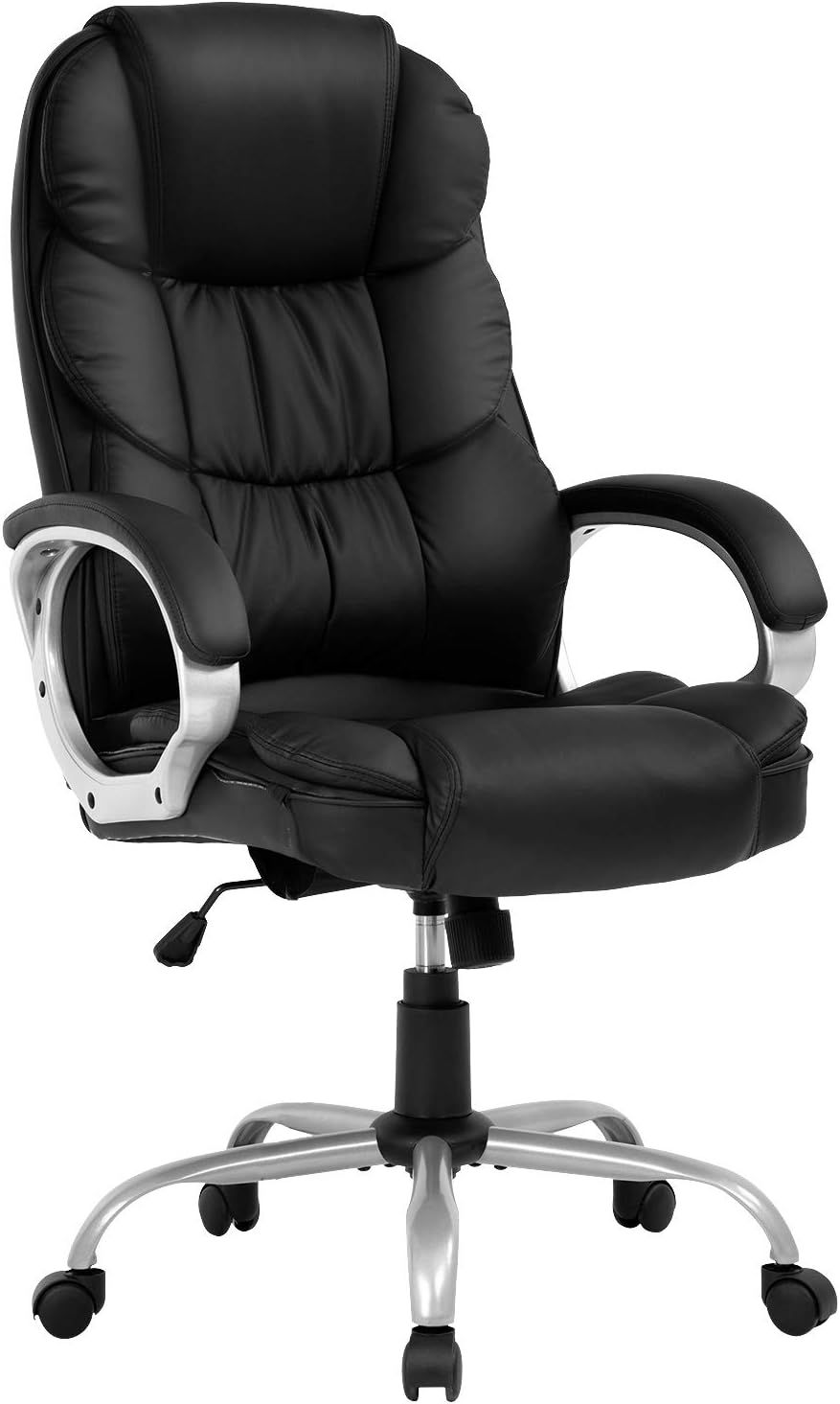 Black High Back Leather Executive Swivel Office Chair