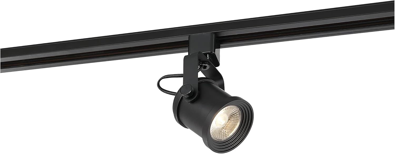 Black 12W LED Adjustable Track Head Light