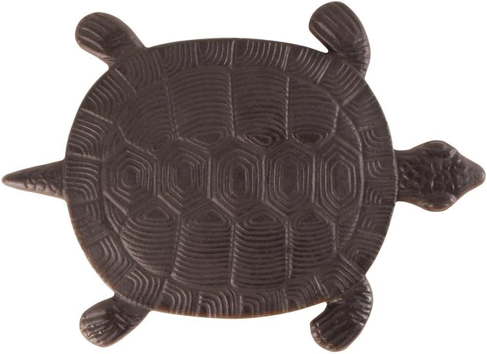 Black Cast Iron Turtle Garden Stepping Stone