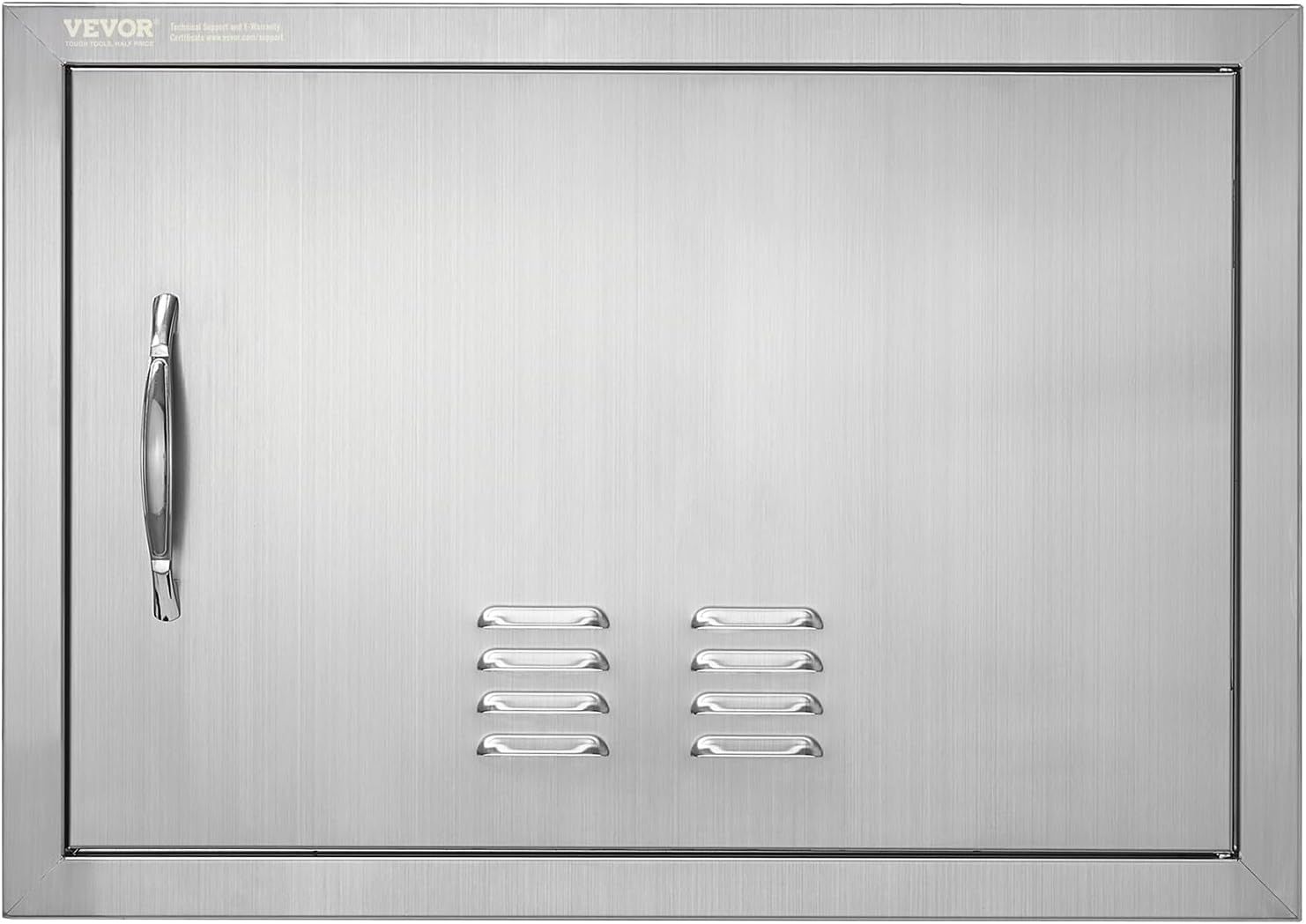 Stainless Steel 24" x 17" Outdoor BBQ Access Door with Vents