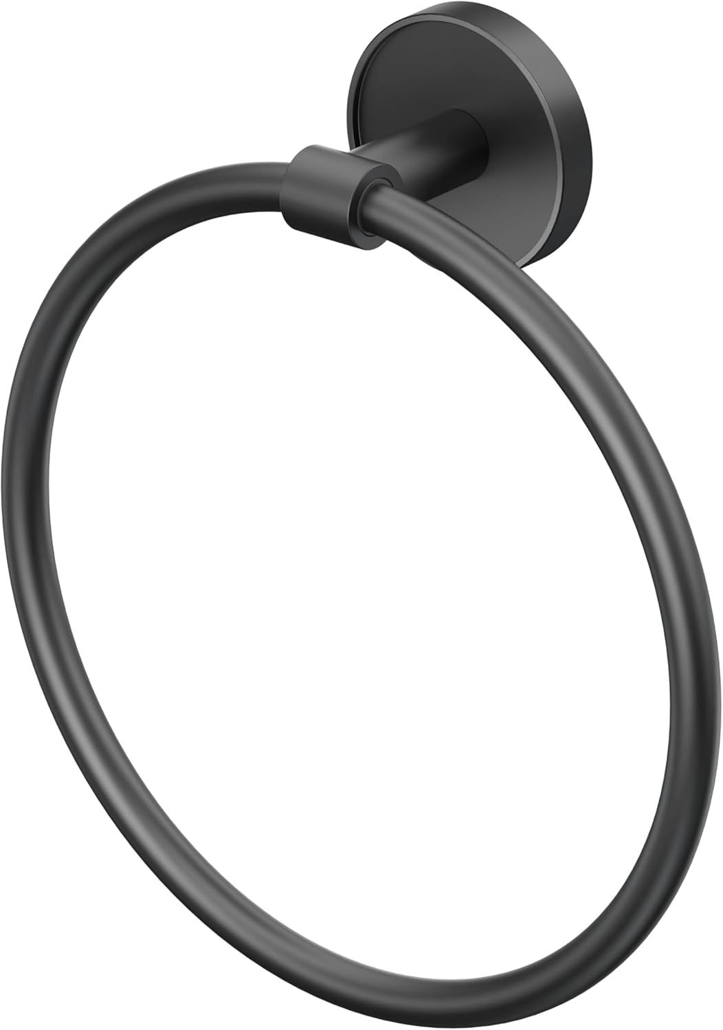 Sky Matte Black Zen-Inspired Towel Ring