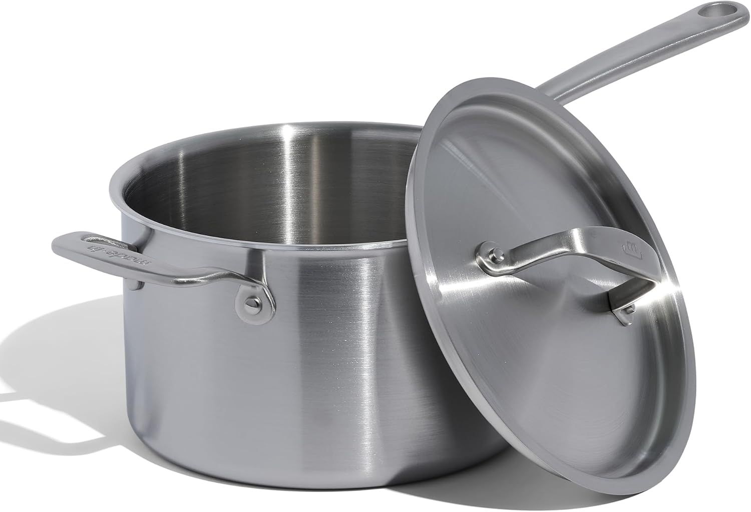 Italian 4 Quart Stainless Steel Saucepan with Lid