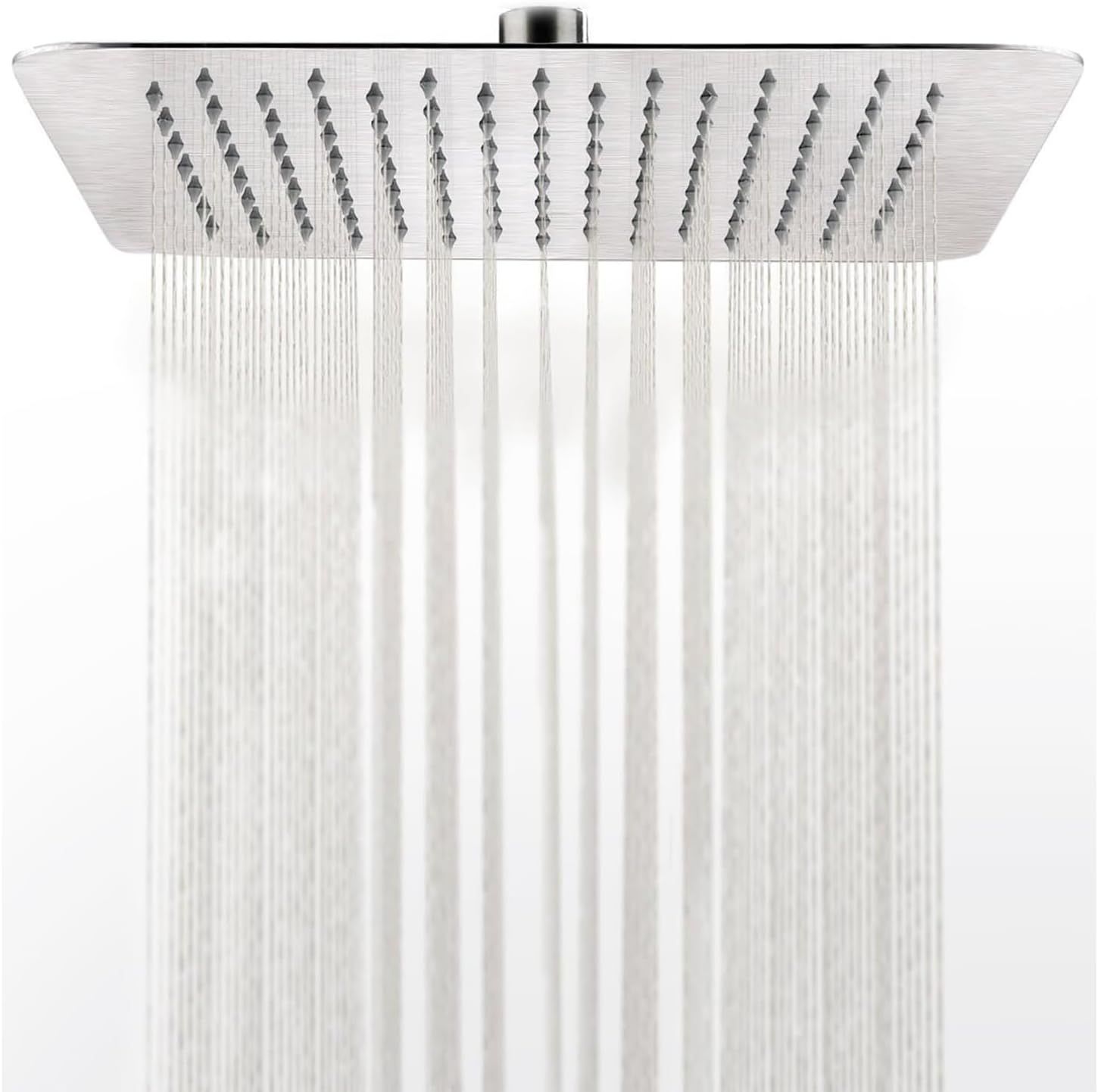 Brushed Stainless Steel 12" Square Rain Shower Head