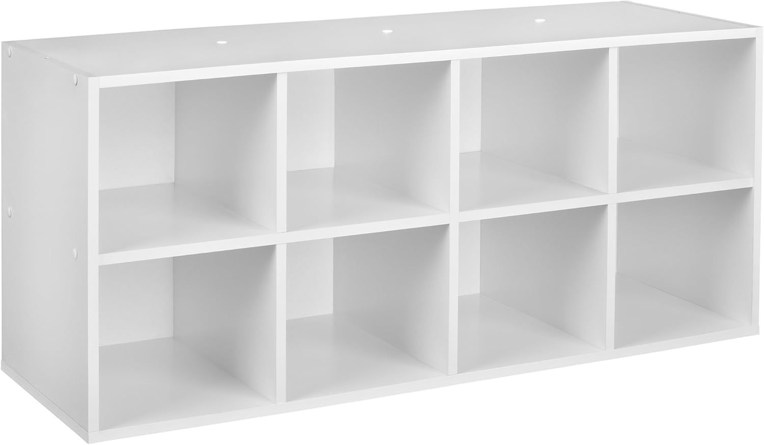 White Stackable Wood Cubby Shoe Organizer